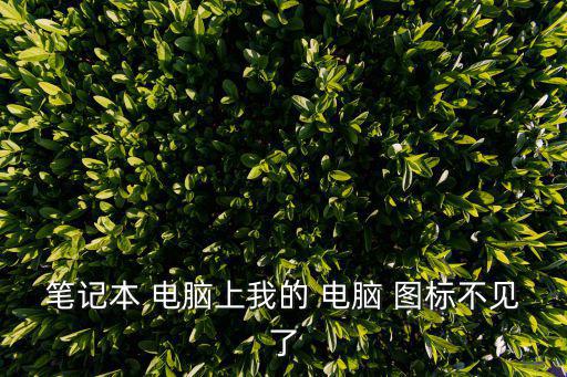 筆記本 電腦上我的 電腦 圖標不見了