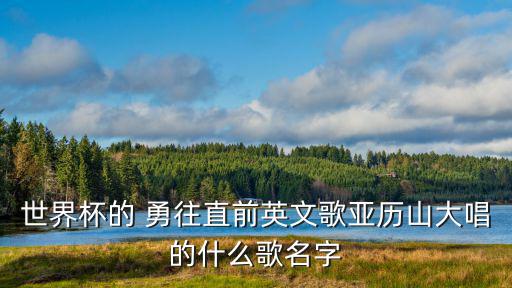 勇往直前歌曲,《熊出沒的冒險日記》主題曲《勇往直前