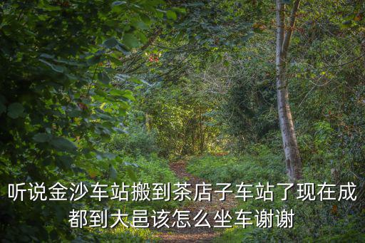 聽說金沙車站搬到茶店子車站了現在成都到大邑該怎么坐車謝謝