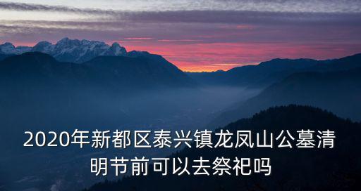2020年新都區(qū)泰興鎮(zhèn)龍鳳山公墓清明節(jié)前可以去祭祀嗎