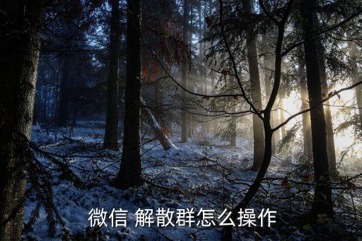 微信怎么解散群,怎么進入微信群?點擊進入!解鎖!