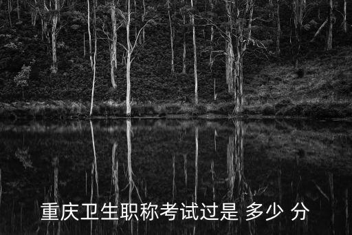 重慶衛生職稱考試過是 多少 分