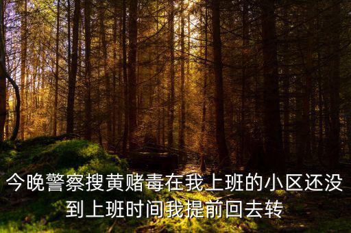 成都市督查組查黃賭毒嘛，今晚警察搜黃賭毒在我上班的小區(qū)還沒到上班時間我提前回去轉(zhuǎn)
