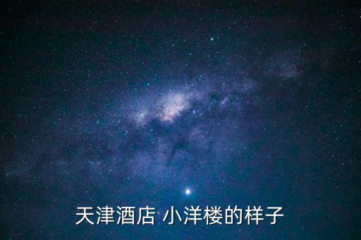 天津酒店 小洋樓的樣子