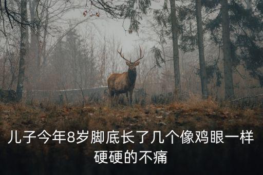 兒子今年8歲腳底長了幾個像雞眼一樣硬硬的不痛
