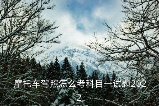 摩托車考試題庫,考摩托車駕照!你得拿什么?