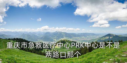 重慶市急救醫療中心ppt，重慶市急救醫療中心PRK中心是不是兩路口那個