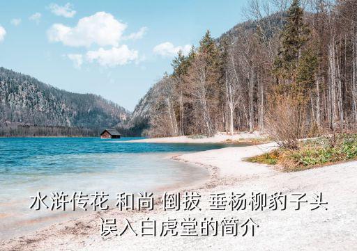 水滸傳花 和尚 倒拔 垂楊柳豹子頭誤入白虎堂的簡介