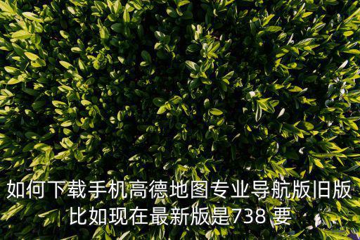 高德地圖怎么下載，a6如何下載高德地圖