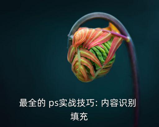 ps內容填充,如何使用內容recognition填充?