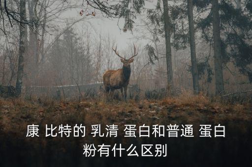 康 比特的 乳清 蛋白和普通 蛋白粉有什么區(qū)別