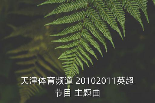 天津體育頻道 20102011英超節目 主題曲