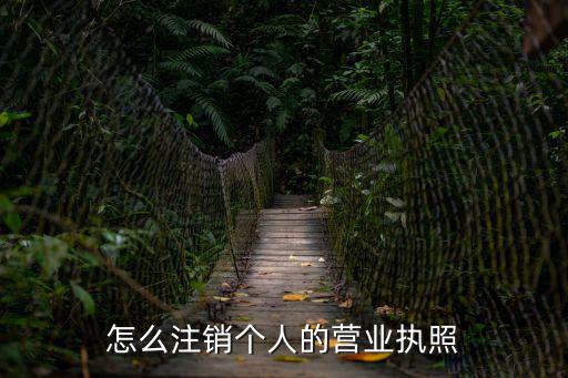 怎樣撤銷個(gè)人的營業(yè)執(zhí)照，個(gè)人怎樣注銷營業(yè)執(zhí)照