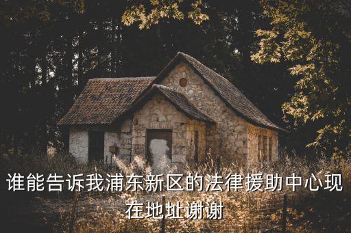 法律援助中心上海浦東新區惠南鎮，誰能告訴我浦東新區的法律援助中心現在地址謝謝
