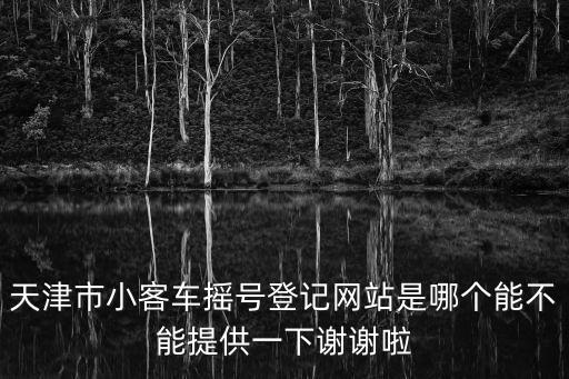 天津市小客車搖號姓名查詢系統，天津搖號網