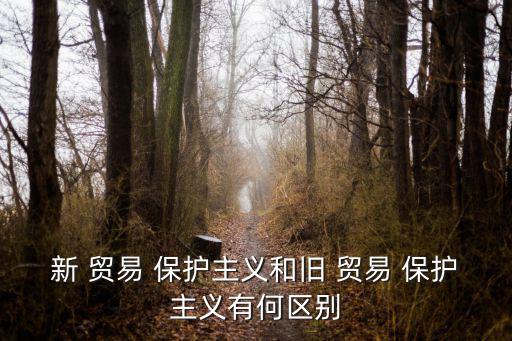 貿易保護主義,新舊貿易保護主義之別在于采用關稅壁壘