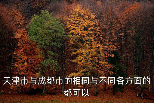 天津市與成都市的相同與不同各方面的都可以