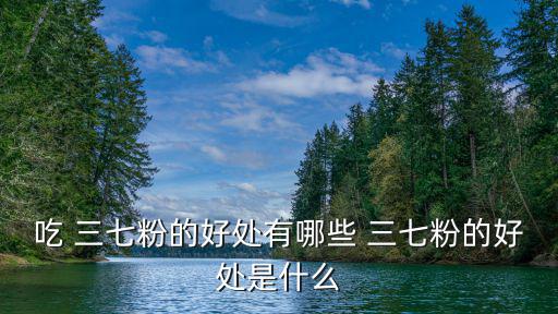 吃 三七粉的好處有哪些 三七粉的好處是什么