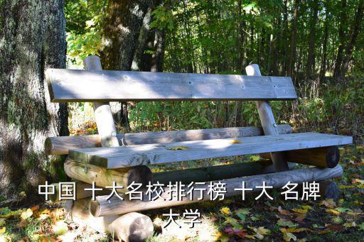 中國 十大名校排行榜 十大 名牌 大學(xué)
