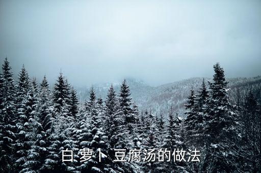 白菜蘿卜豆腐湯,蘿卜豆腐煲湯食材明細步驟圖解說