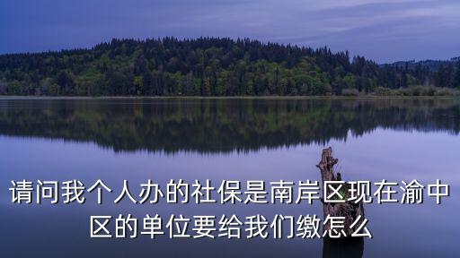 請(qǐng)問我個(gè)人辦的社保是南岸區(qū)現(xiàn)在渝中區(qū)的單位要給我們繳怎么