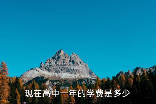 黑龍江高中一年學費多少，現在高中一年的學費是多少