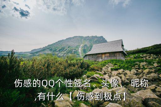  傷感的QQ個性簽名、頭像、 昵稱,有什么【 傷感到極點】
