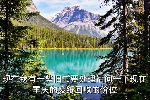 現在我有一些舊書要處理請問一下現在重慶的廢紙回收的價位