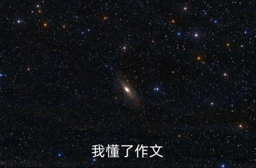 我懂了作文
