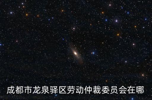 成都市龍泉驛區(qū)勞動(dòng)仲裁委員會(huì)在哪