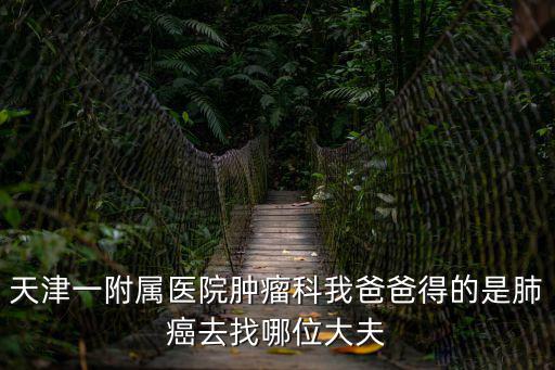 天津一附屬醫院腫瘤科我爸爸得的是肺癌去找哪位大夫