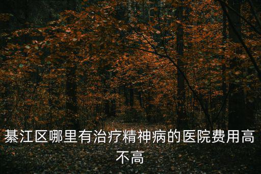 綦江區哪里有治療精神病的醫院費用高不高