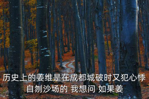 歷史上的姜維是在成都城破時(shí)又犯心悸自刎沙場的 我想問 如果姜