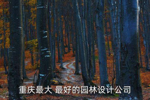 重慶最大 最好的園林設(shè)計(jì)公司
