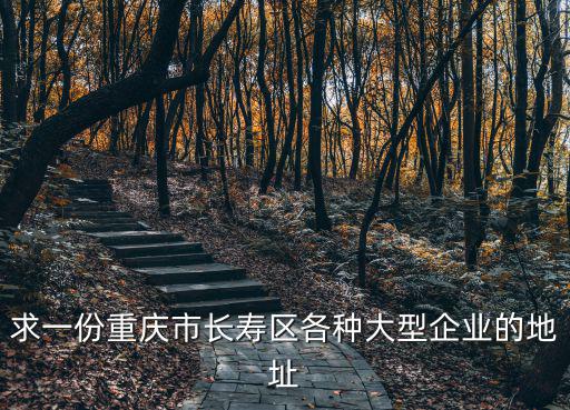 求一份重慶市長壽區(qū)各種大型企業(yè)的地址