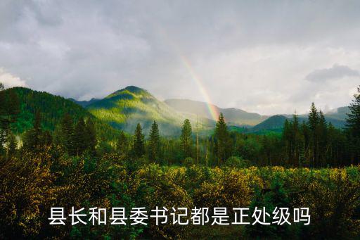 縣長縣委書記是什么級別的干部，縣長的行政級別