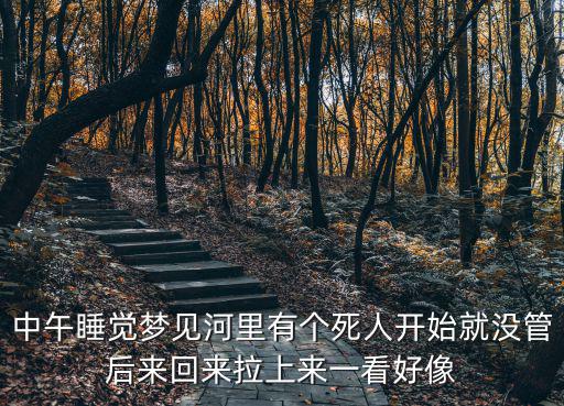 中午睡覺夢(mèng)見河里有個(gè)死人開始就沒管后來回來拉上來一看好像