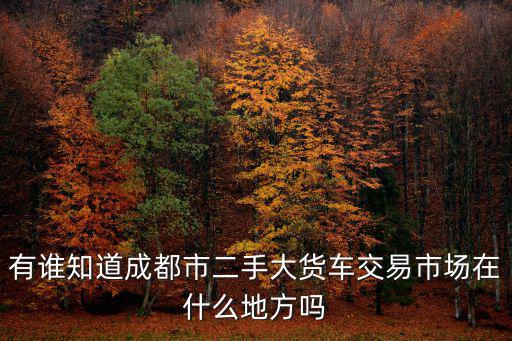 有誰知道成都市二手大貨車交易市場在什么地方嗎