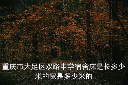 重慶市大足區雙路中學宿舍床是長多少米的寬是多少米的