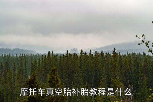 摩托車真空胎補(bǔ)胎教程是什么