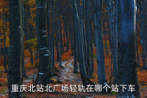 重慶北站北廣場(chǎng)輕軌在哪個(gè)站下車