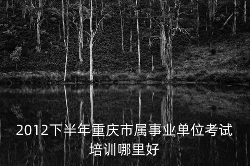 2012下半年重慶市屬事業(yè)單位考試培訓(xùn)哪里好