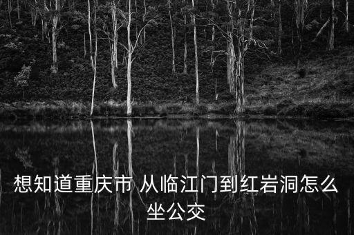 想知道重慶市 從臨江門到紅巖洞怎么坐公交