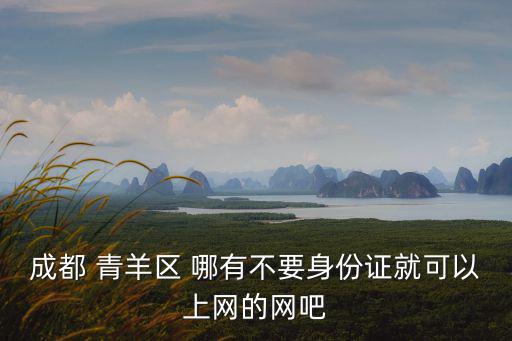 成都 青羊區 哪有不要身份證就可以上網的網吧