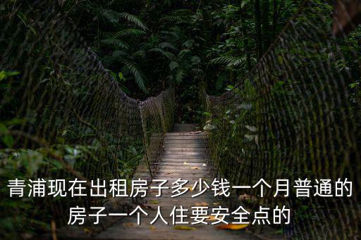 青浦現在出租房子多少錢一個月普通的房子一個人住要安全點的