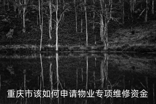 重慶市該如何申請物業專項維修資金