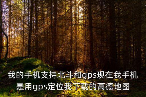 我的手機支持北斗和gps現在我手機是用gps定位我下載的高德地圖