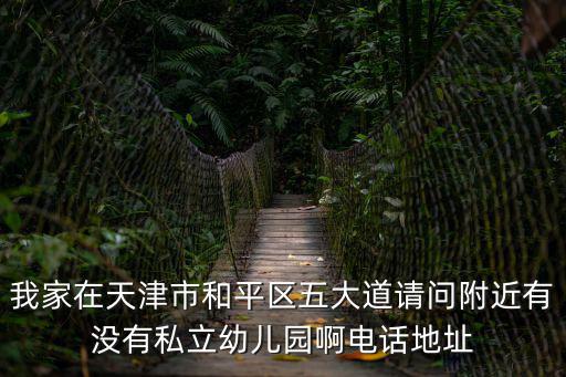 我家在天津市和平區(qū)五大道請問附近有沒有私立幼兒園啊電話地址