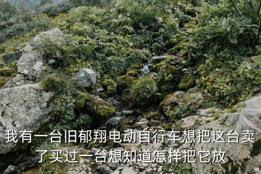 我有一臺舊郁翔電動自行車想把這臺賣了買過一臺想知道怎樣把它放