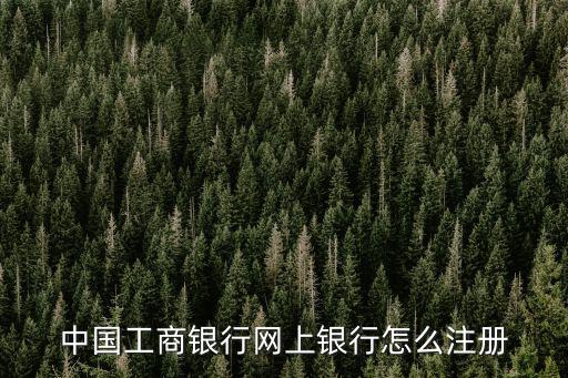 中國工商銀行網上銀行怎么注冊